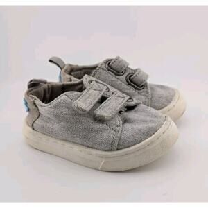 Toms Baby Size 3 Grey Shoes Canvas Sneakers Tom's